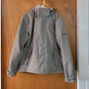 Helix Snowboarding Jacket houndstooth pattern womens - Sz: XXL
